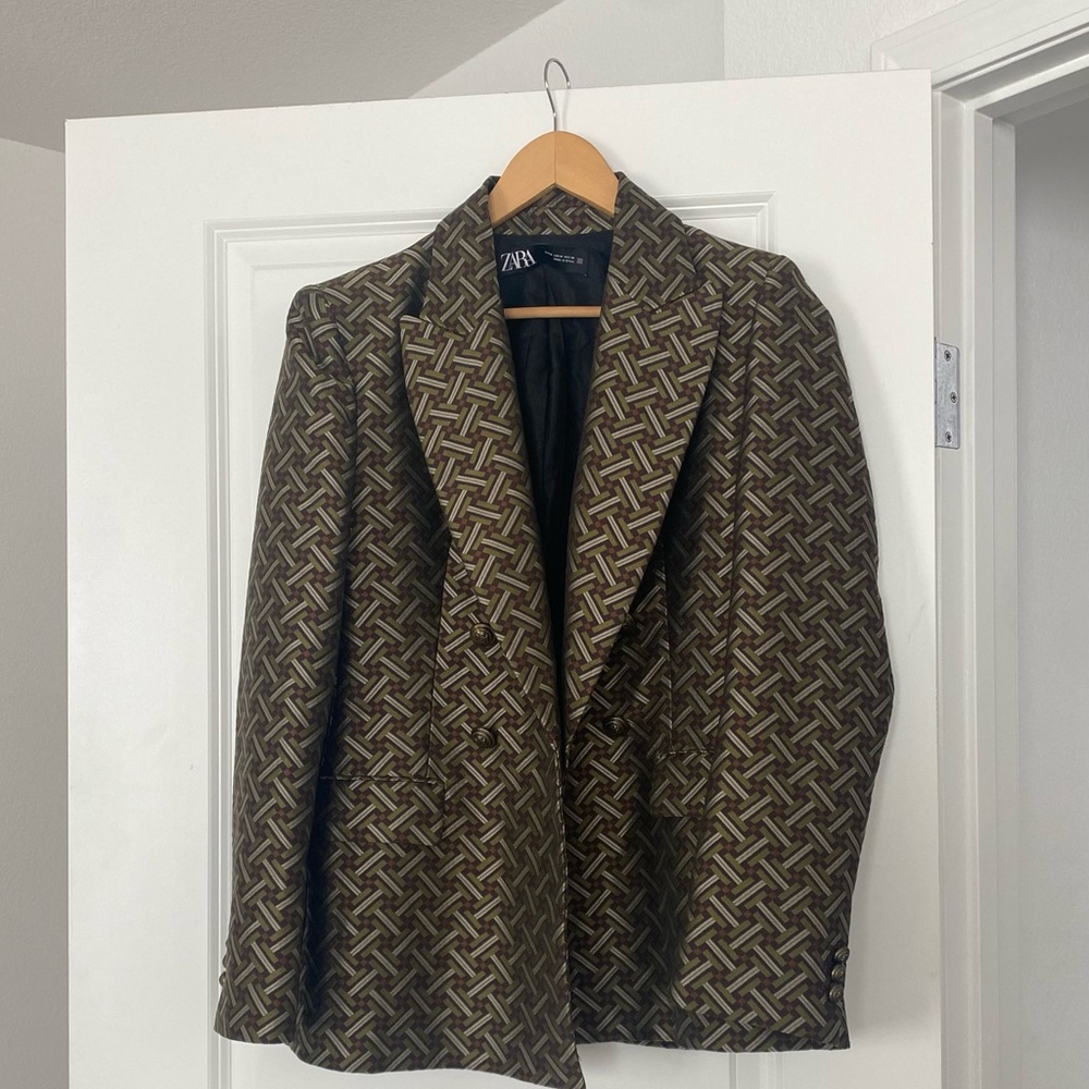 Zara Black Textured Jacket